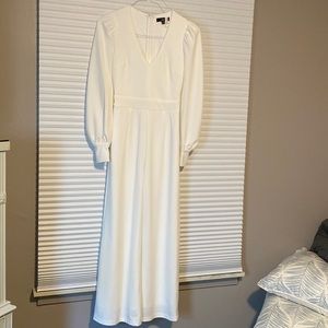 Lulus Ivory long sleeve jumpsuit